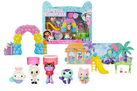 Gabby'S Dollhouse. Set de figuras cumpleaños pandy paws