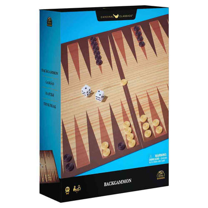 Juego de mesa. Backgammon clásicos de madera