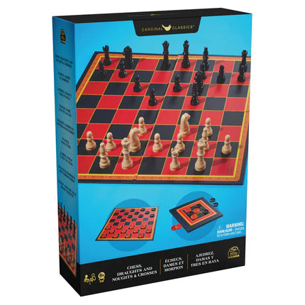 Juego de mesa. Ajedrez damas tres en raya