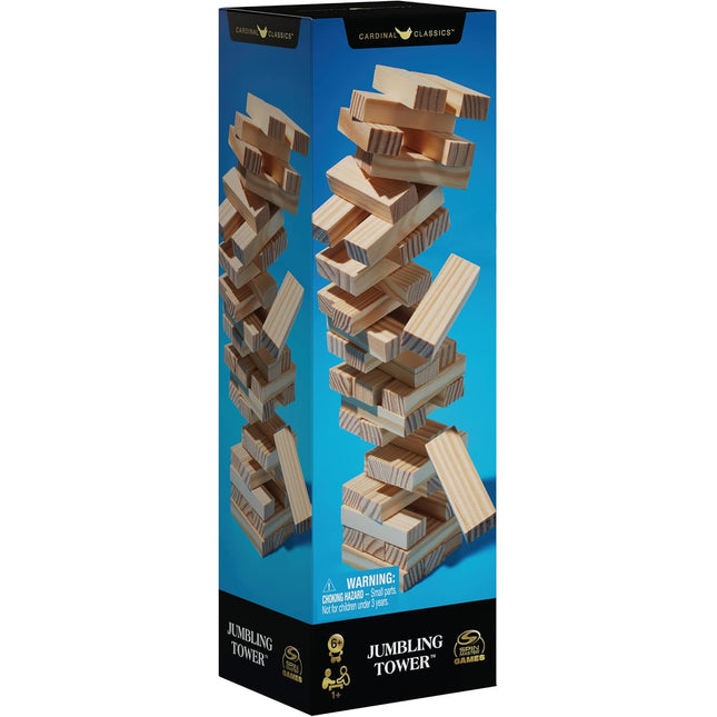 Juego de mesa. Torre de equilibrio clásica de