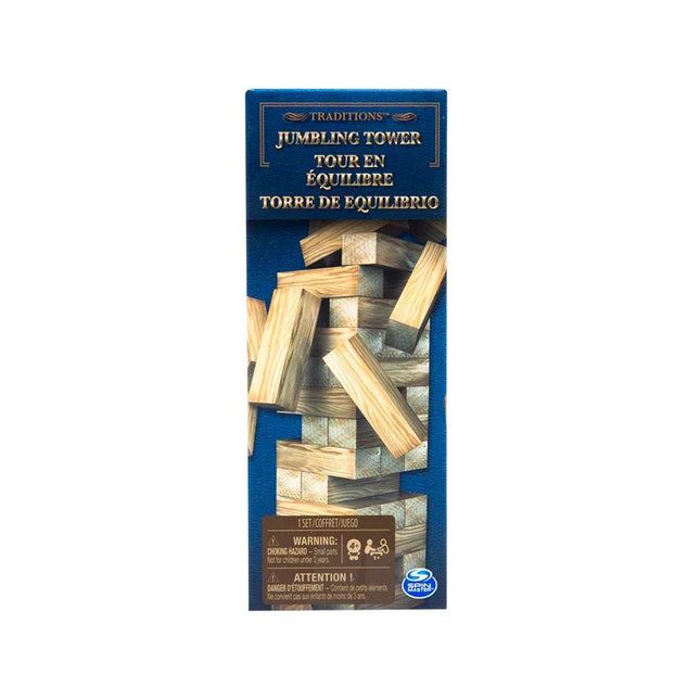 Juego de mesa. Torre de equilibrio clásica pez