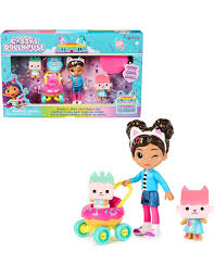 Gabby'S Dollhouse. Set De Figuras Cuidado De Gatitos