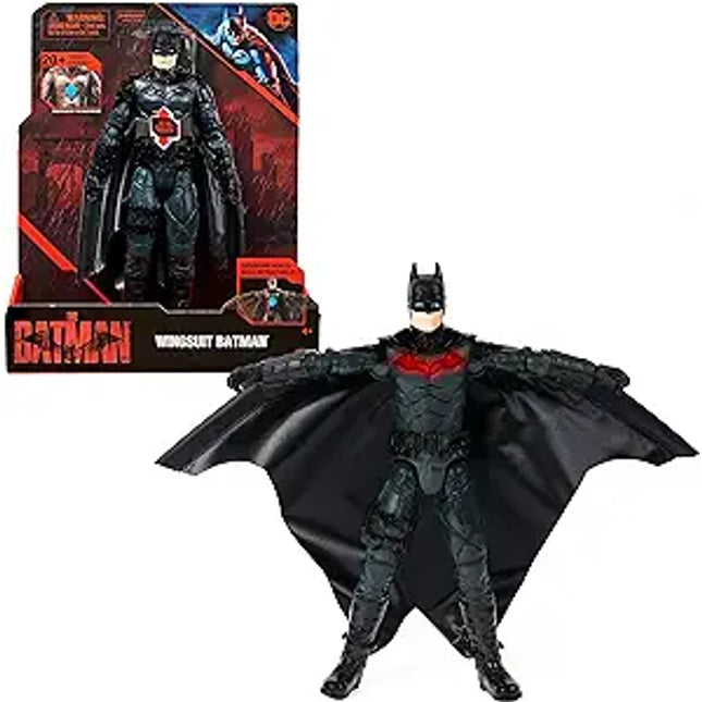 DC. Batman figura 12"" con alas retractilé s