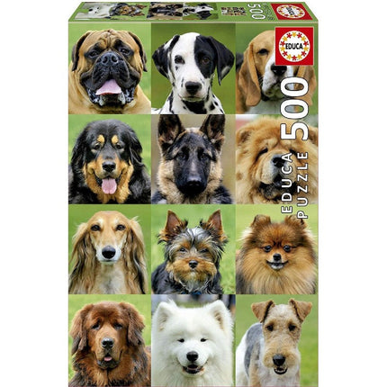 Rompecabezas 500 pzas. Collage de perros