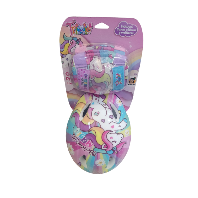 Casco rodillera y codera. Tripié