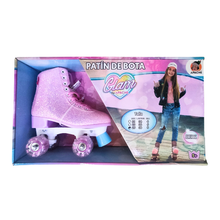 Patines. 4 ruedas convencionales 38 con luz