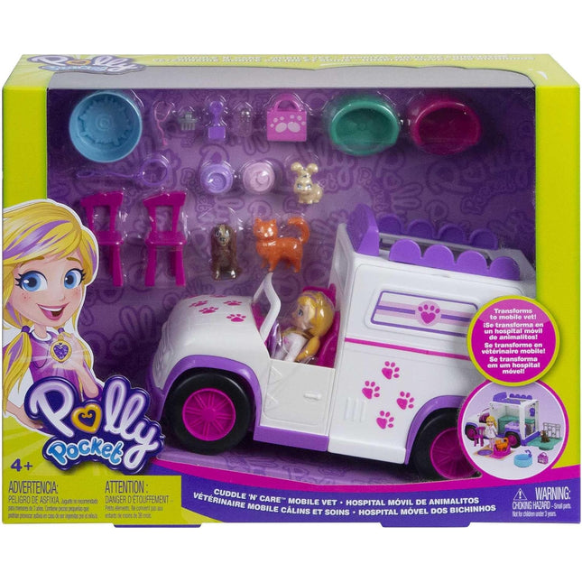 POLLY POCKET. HOSPITAL MOVIL DE ANIMALITOS
