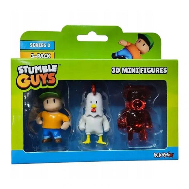 STUMBLE GUYS. SERIES 2 SET DE 3 MINIFIGURAS