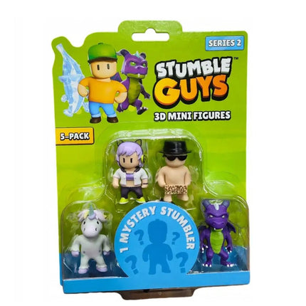 STUMBLE GUYS. SERIES 2 SET 5 MINIFIGURAS
