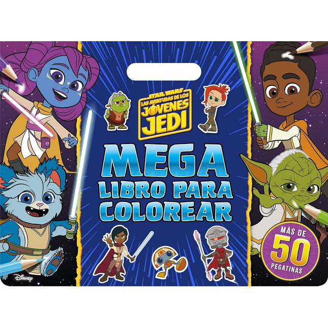 Las aventuras de los jóvenes jedi. Megalibro para colorear