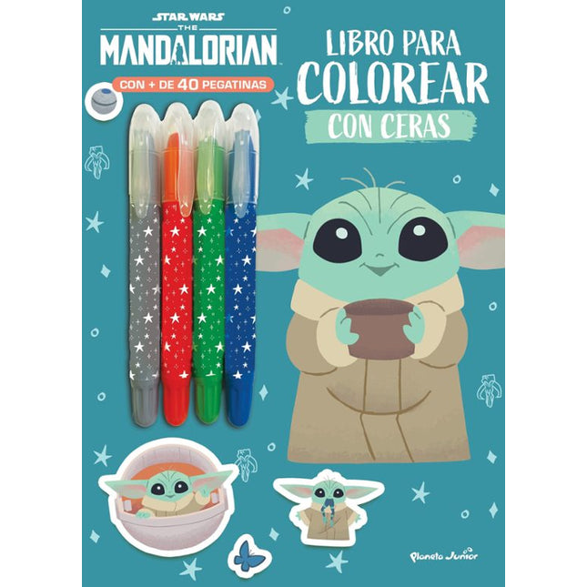 STAR WARS. THE MANDALORIAN. LIBRO PARA COLORE AR CON CERAS