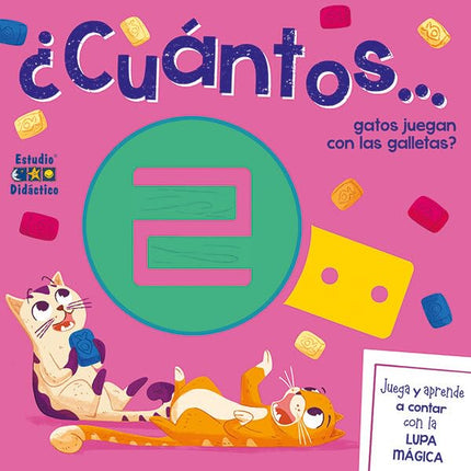 Eco-puzle-lupa. Cuántos... ¿Gatos juegan...?