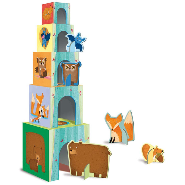 Cubos de animales: animales del bosque