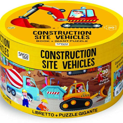 Vehículos de la construcción (caja redonda)