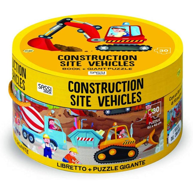 Vehículos de la construcción (caja redonda)