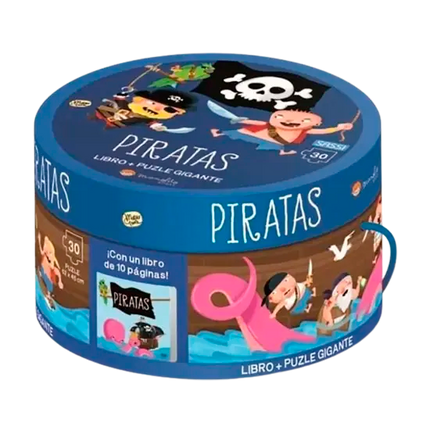 Piratas (caja redonda lis+puzle)