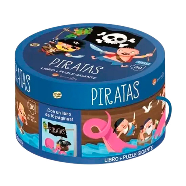 Piratas (caja redonda lis+puzle)