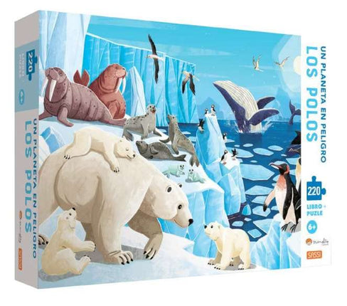 Los polos (libro+puzle-220 pzas)