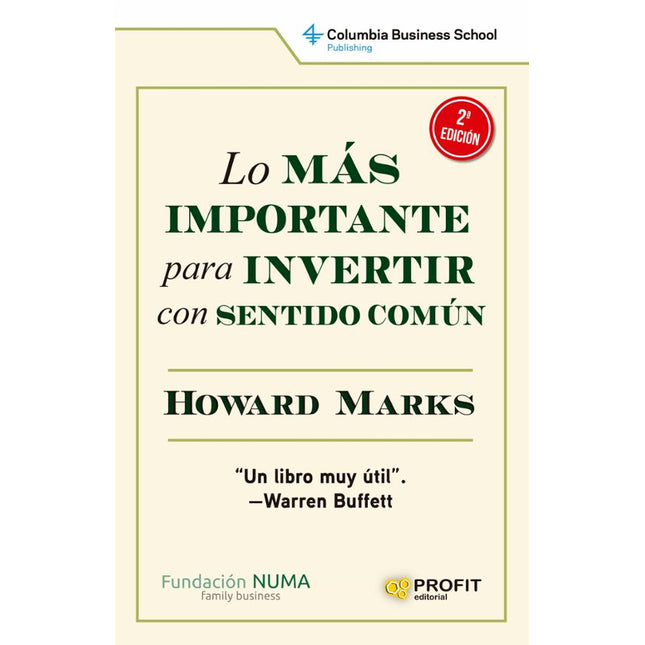 Lo más importante p/invertir c/sentido común