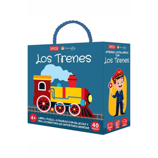 Los trenes (Libro+Puzle-40Pza)