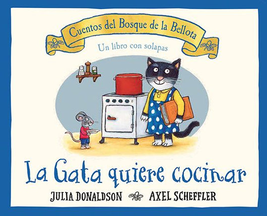 La gata quiere cocinar