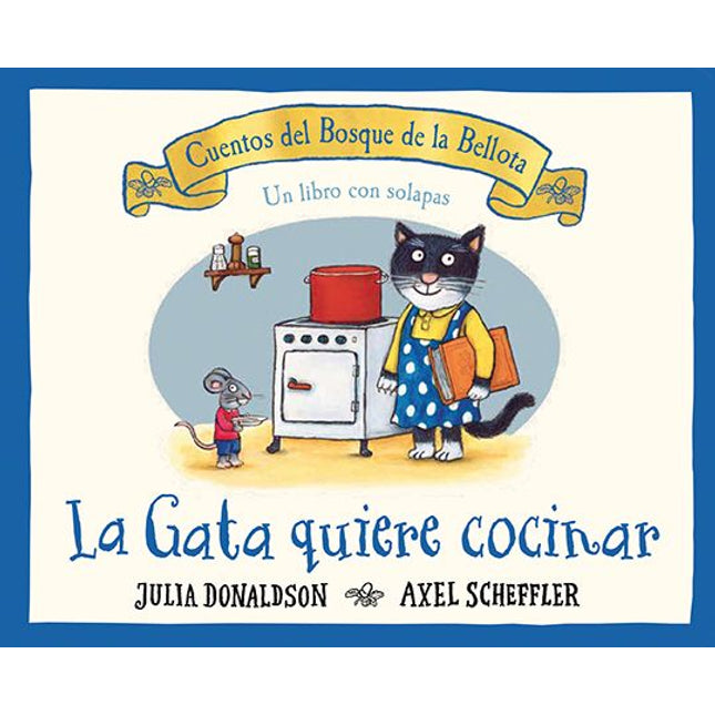 La gata quiere cocinar