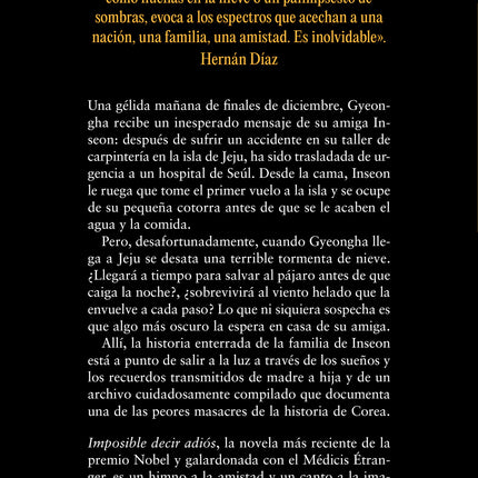 Imposible decir adiós