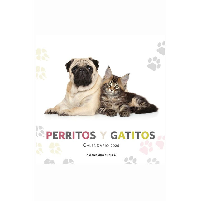Calendario (2026). Perritos y gatitos