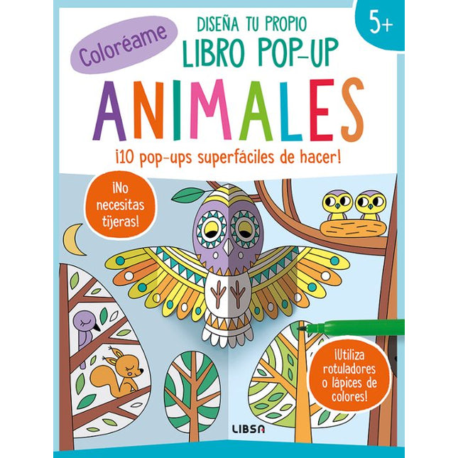 DISEÑA TU PROPIO LIBRO POP-UP: ANIMALES