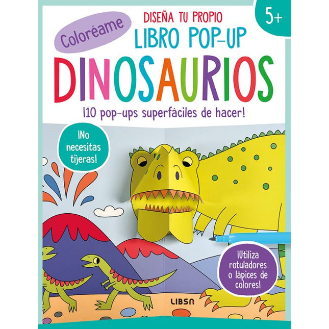 DISEÑA TU PROPIO LIBRO POP-UP: DINOSAURIOS