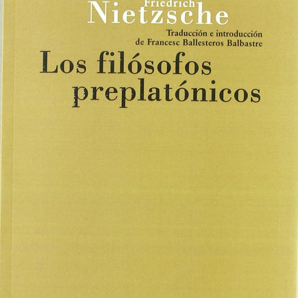 LOS FILOSOFOS PREPLATONICOS