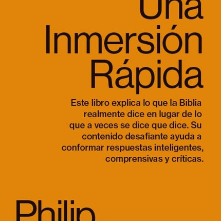 LA BIBLIA: UNA INMERSION RAPIDA