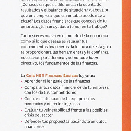 Guía Hbr: finanzas básicas