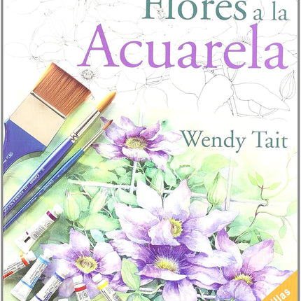 Preparado p/pintar. Flores a la acuarela 13.5