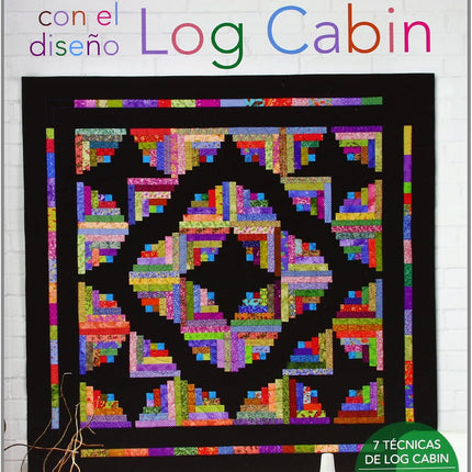 Quilts modernos con diseño log Cabin