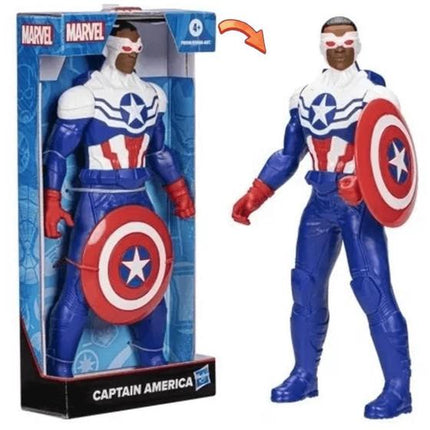 MARVEL. FIGURA DE (9,5")CAPITAN AMERICA BLACK