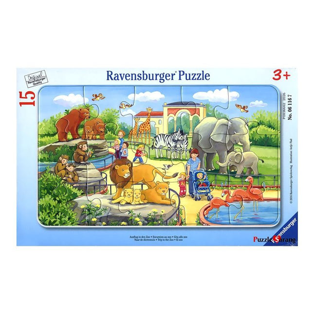 Rompecabeza 15Pz Viaje al zoológico (Plano)