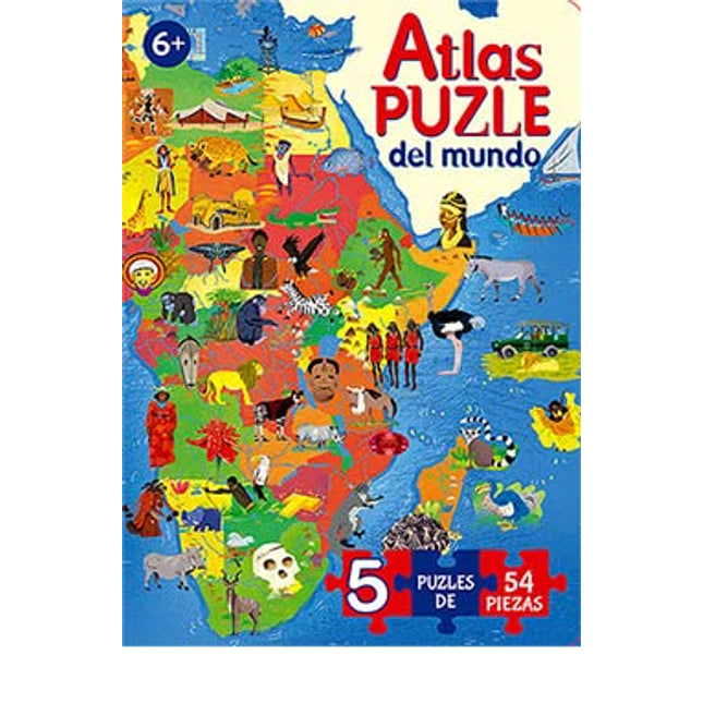 Atlas puzle del mundo (+54 pzas)