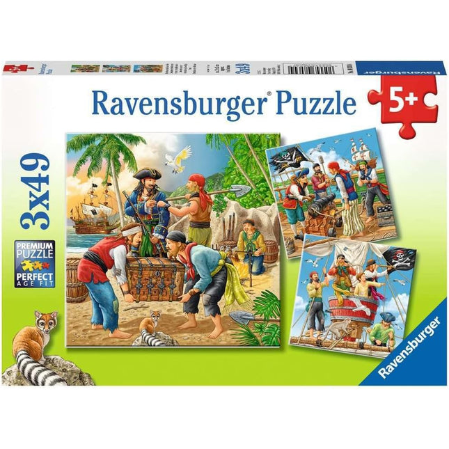 Rompecabezas 3x49pz aventura en alta mar