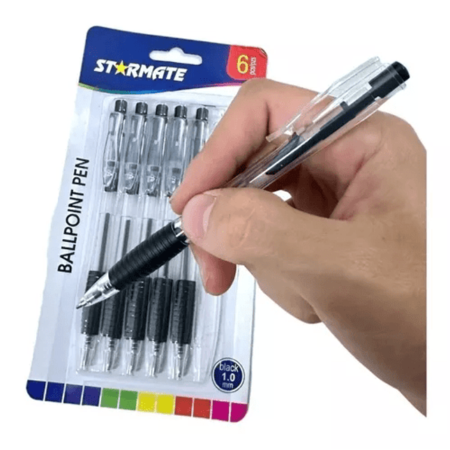 Bolígrafo. (Negro) caja X unidad