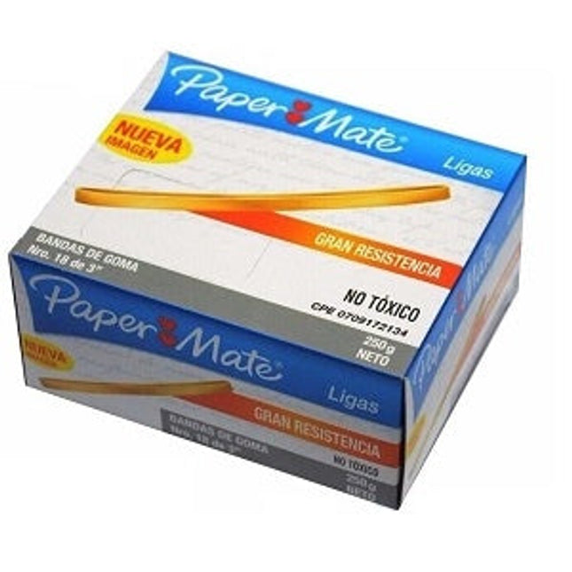 Ligas (bandas elásticas). <Paper mate> caja