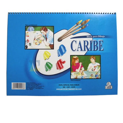 Bloc de dibujo. Caribe espiral <18 hoj>