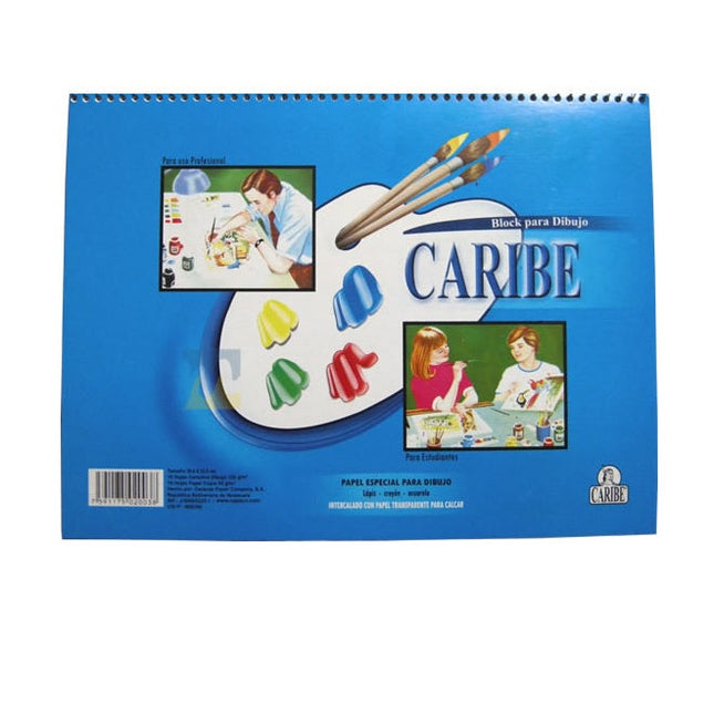 Bloc de dibujo. Caribe espiral <18 hoj>