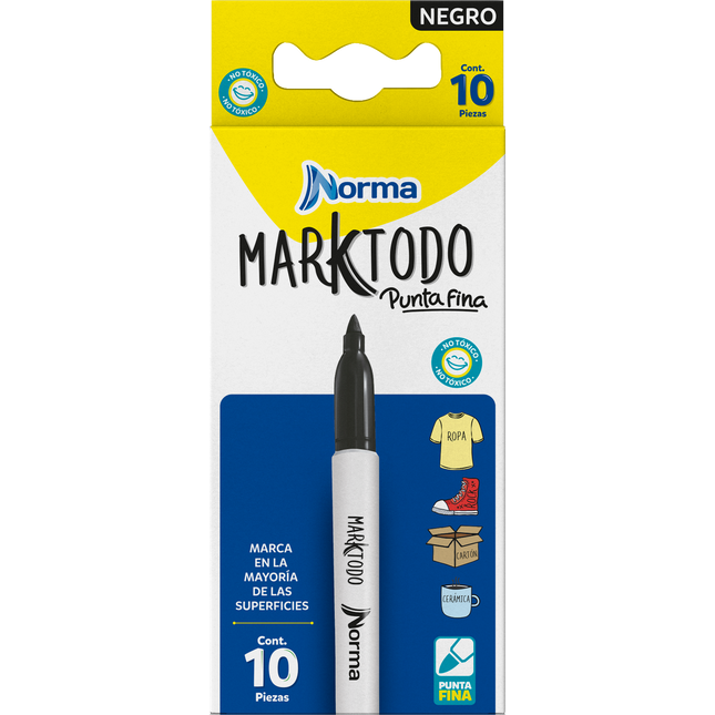 Marcador. Escolar permanente punta fina un