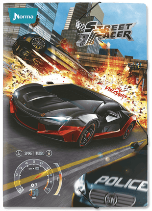 Carpeta. Escolar (street racer) x20