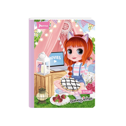 Libreta. Cosida 100h med linea bonequinhas