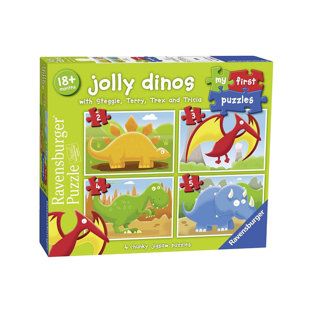 Rompecabezas 2-3-4-5 paz dinosaurios alegres