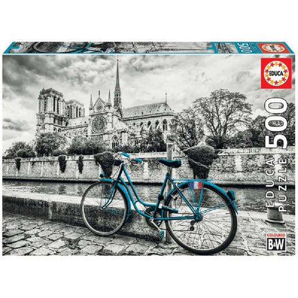 Rompecabezas. Bicicleta cerda de norte dame