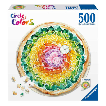 Rompecabeza 500Pz Circulo de colores pizza